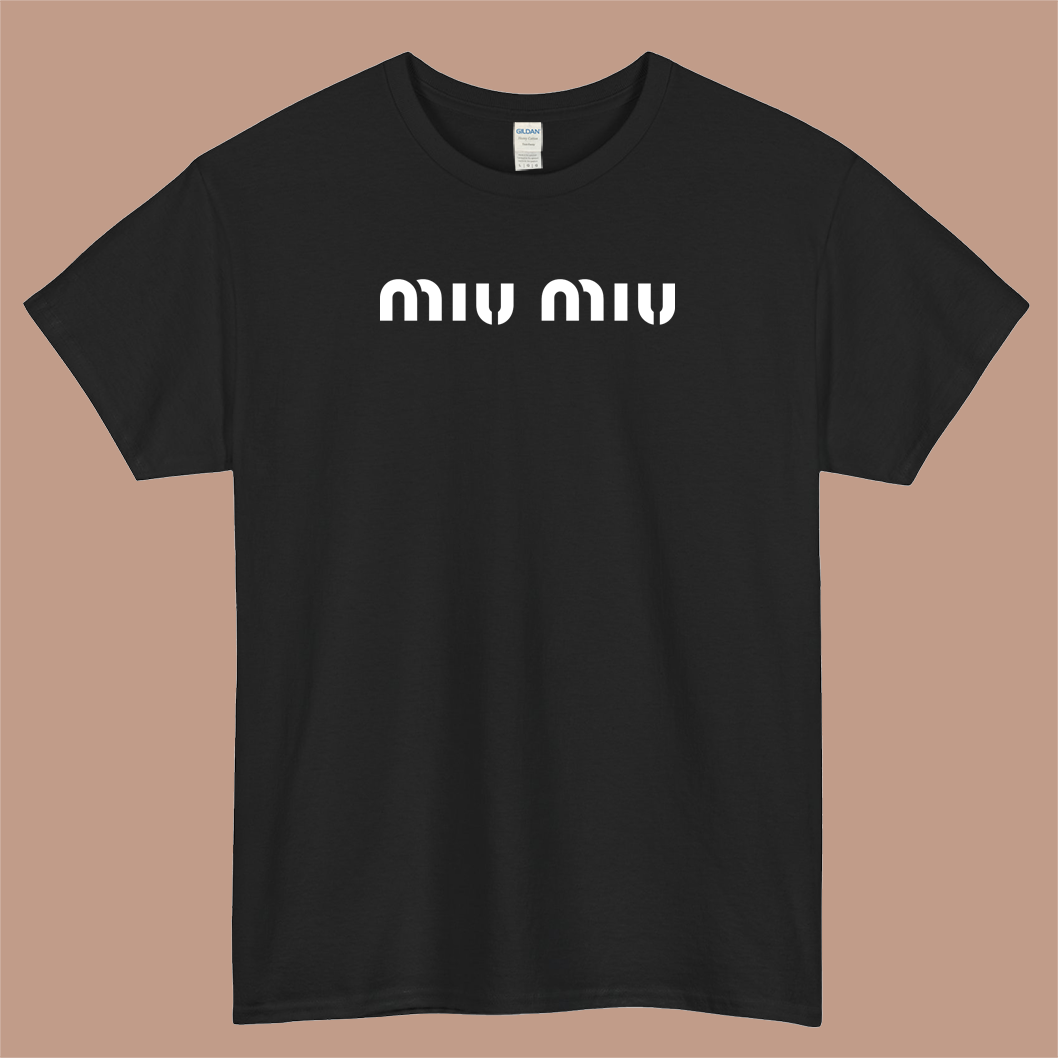 miu miu Brand Logo Mens Unisex Short Sleeve T-Shirt Size S-3XL
