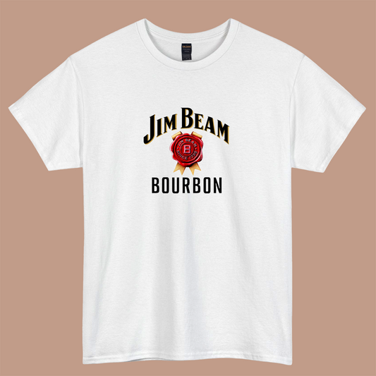 of bourbon whiskey logo short sleeve t shirt S-3XL-P