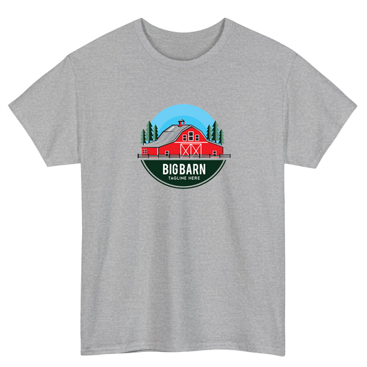 red barn  Logo short sleeve t shirt S-3XL - P