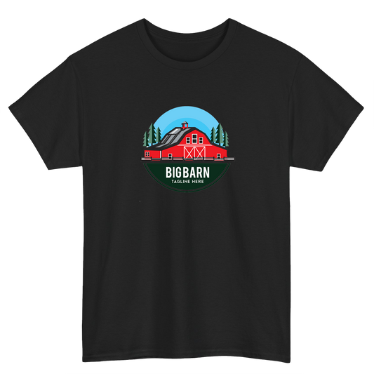 red barn Logo short sleeve t shirt S-3XL - P